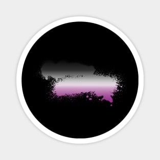 Asexual Paint Smudge Minimalism Magnet